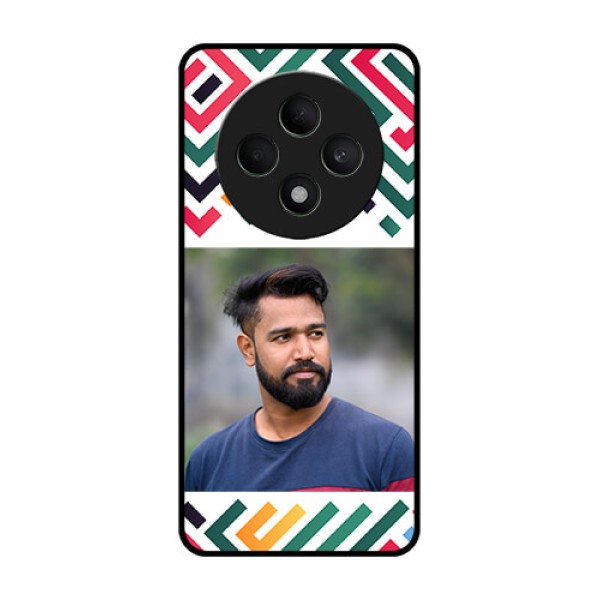 Oppo F27 5G Custom Glass Phone CaseColorful Maze Pattern Design Oppo F27 5G Custom Glass Phone CaseColorful Maze Pattern Design