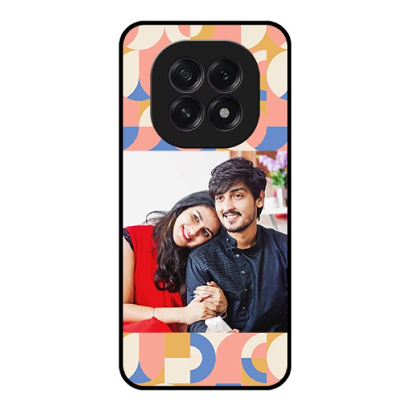 Oppo F29 5G Custom Glass Phone Case - Semi - Circle Maze Pattern Design