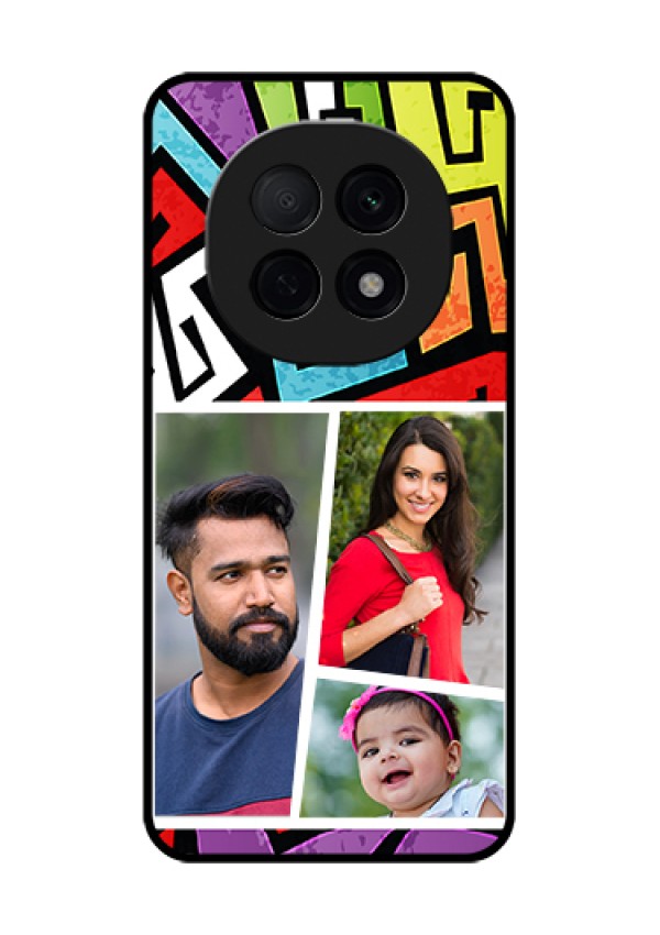 Oppo F29 Pro 5G Custom Glass Phone Case - Graffiti Pattern Design