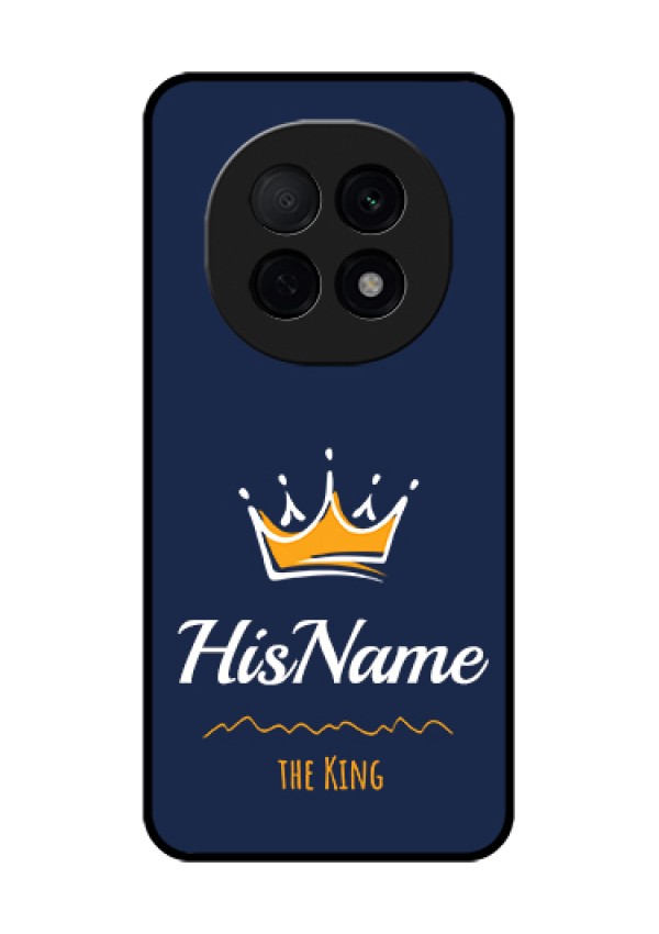 Oppo F29 Pro 5G Custom Glass Phone Case - King With Name Design