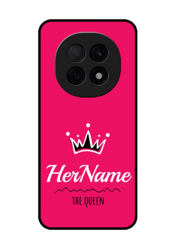 Oppo F29 Pro 5G Custom Glass Phone Case - Queen With Name Design