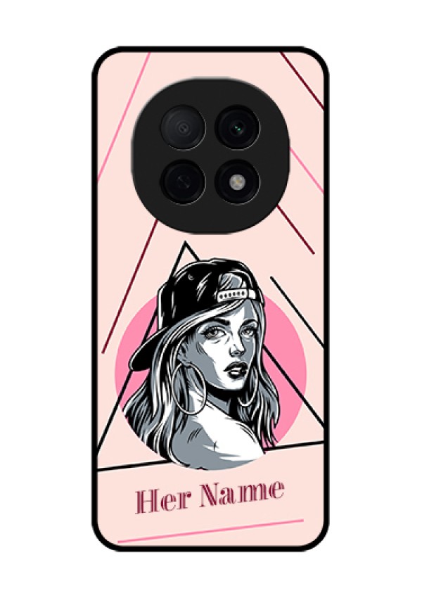 Oppo F29 Pro 5G Custom Glass Phone Case - Rockstar Girl Design