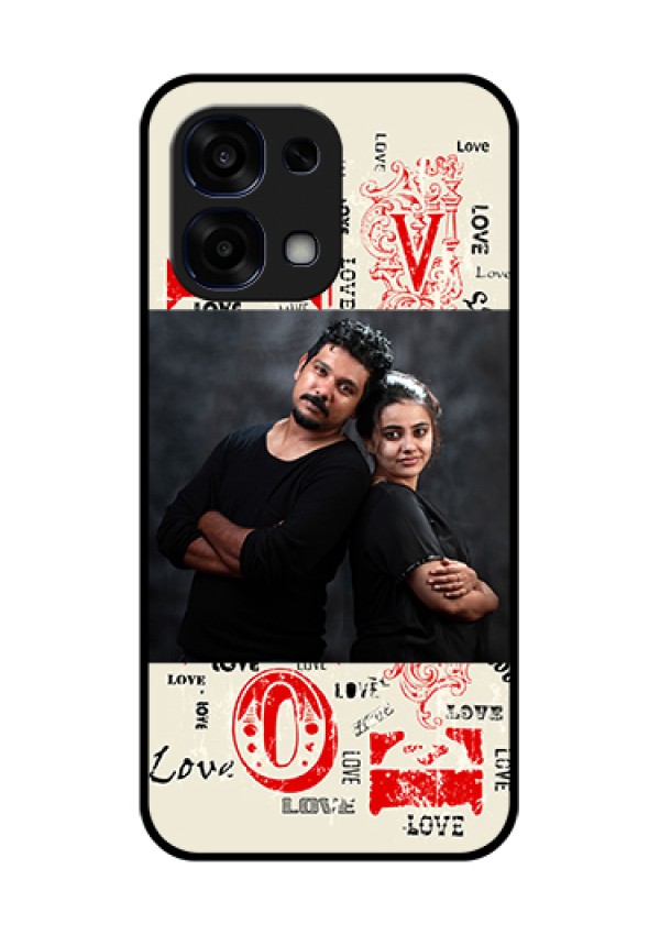 Oppo F31 5G Custom Glass Phone Case - Trendy Love Design Case