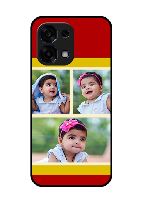 Oppo F31 5G Custom Glass Phone Case - Multiple Pic Upload Design