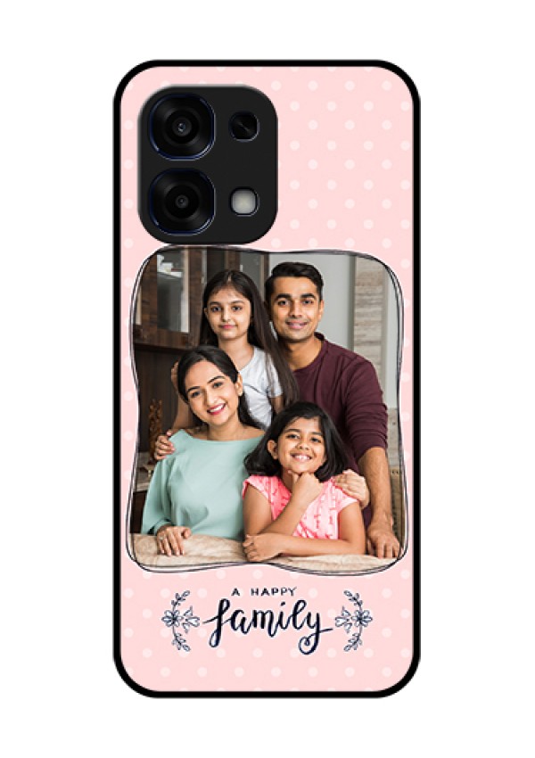 Oppo F31 5G Custom Glass Phone Case - Family With Dots Design