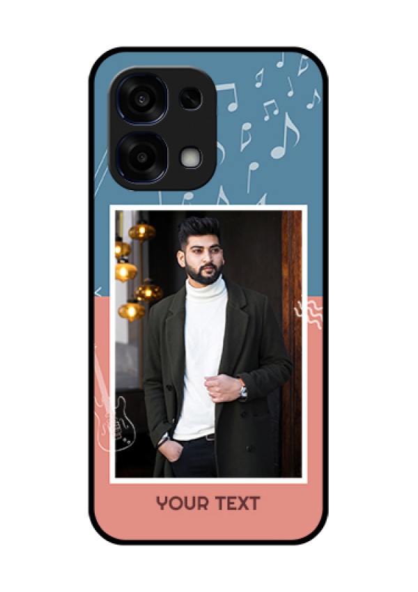 Oppo F31 5G Custom Glass Phone Case - With Color Musical Note Design