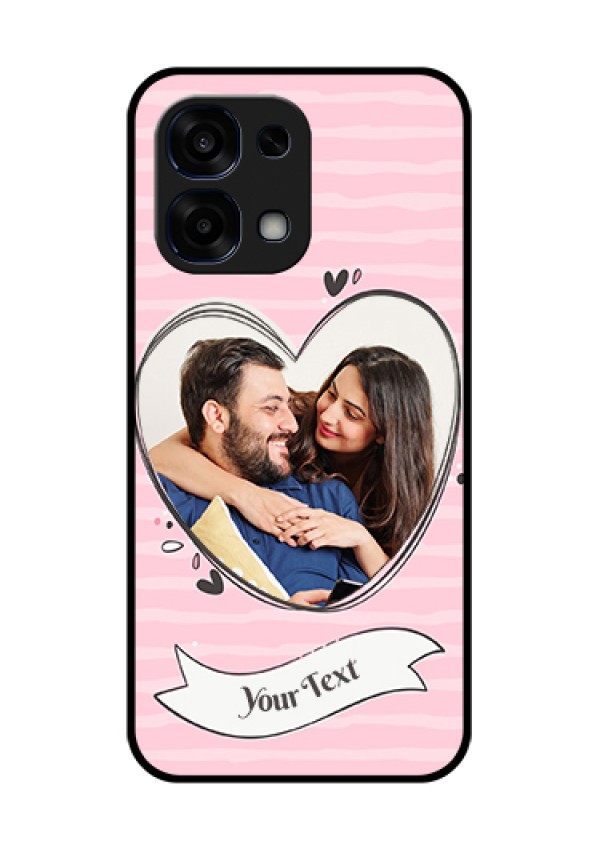 Oppo F31 5G Custom Glass Phone Case - Vintage Heart Design