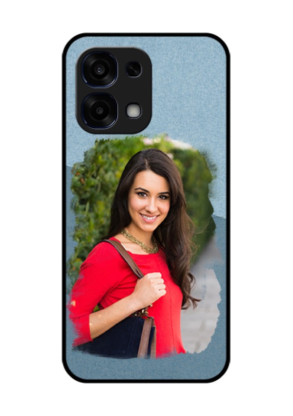 Oppo F31 5G Custom Glass Phone Case - Grunge Line Art Design