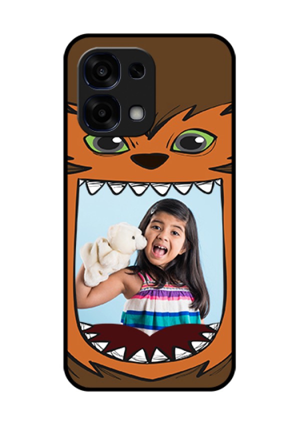 Oppo F31 5G Custom Glass Phone Case - Owl Monster Back Case Design