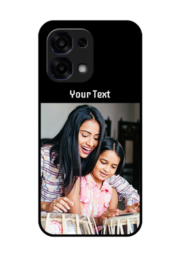 Oppo F31 5G Custom Glass Phone Case - Photo With Name Design
