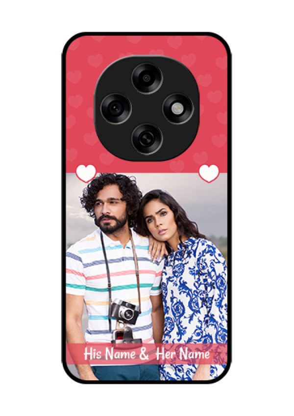 Oppo F31 Pro 5G Custom Glass Phone Case - Simple Love Design