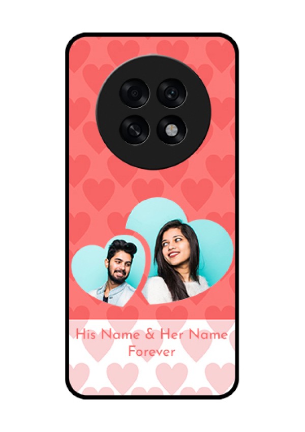 Oppo F31 Pro Plus 5G Custom Glass Phone Case - Couple Pic Upload Design