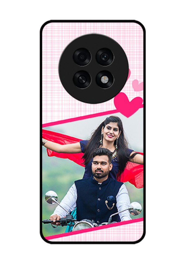 Oppo F31 Pro Plus 5G Custom Glass Phone Case - Love Shape Heart Design