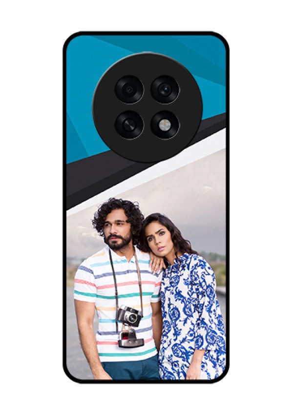 Oppo F31 Pro Plus 5G Custom Glass Phone Case - Simple Pattern Photo Upload Design