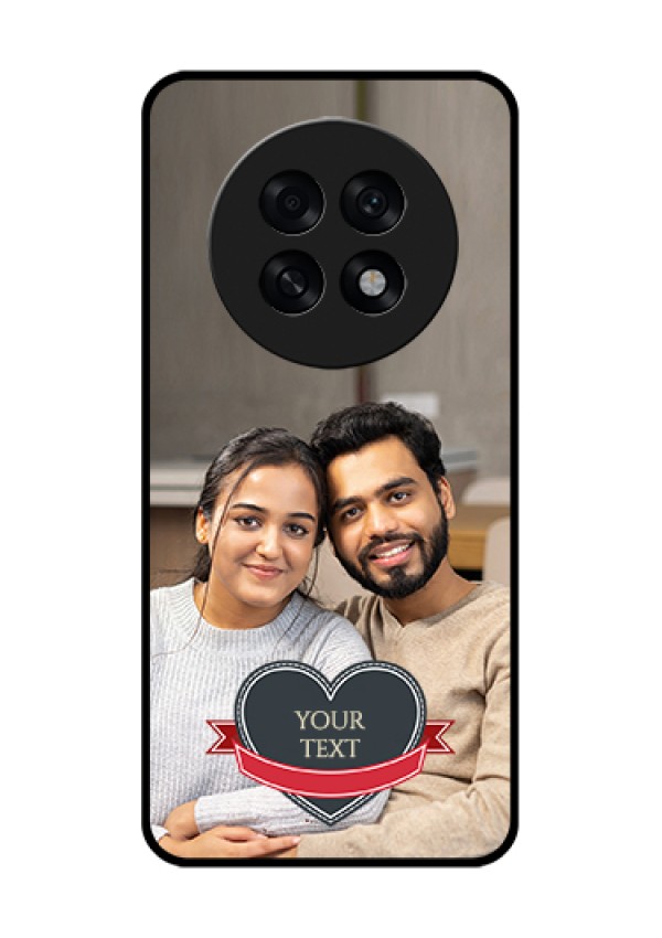 Oppo F31 Pro Plus 5G Custom Glass Phone Case - Just Married Couple Design
