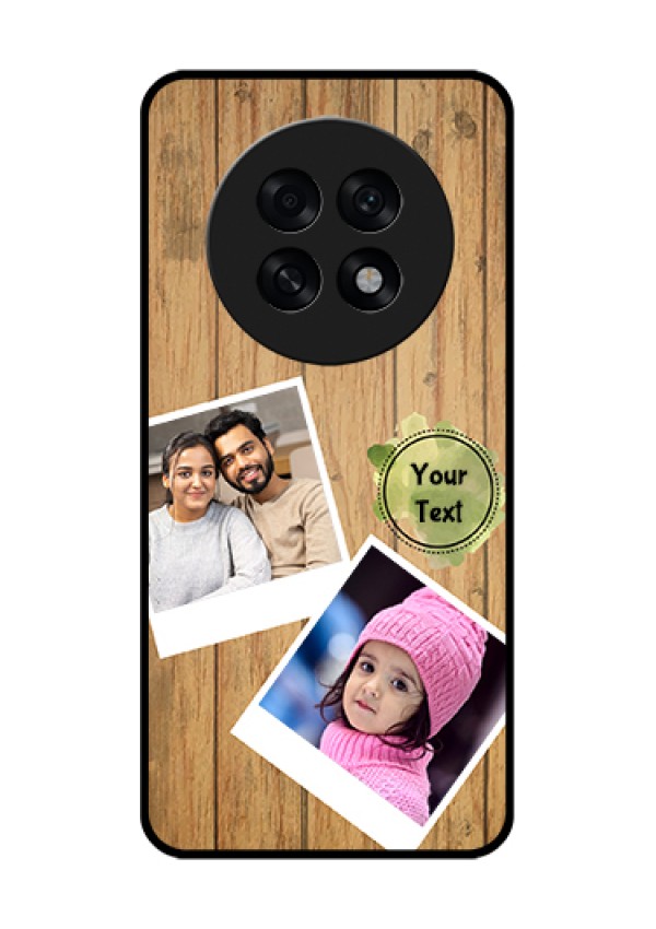Oppo F31 Pro Plus 5G Custom Glass Phone Case - Wooden Texture Design