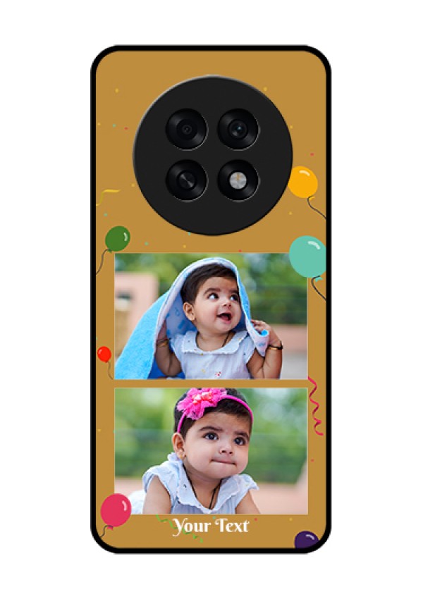 Oppo F31 Pro Plus 5G Custom Glass Phone Case - Image Holder With Birthday Celebrations Design