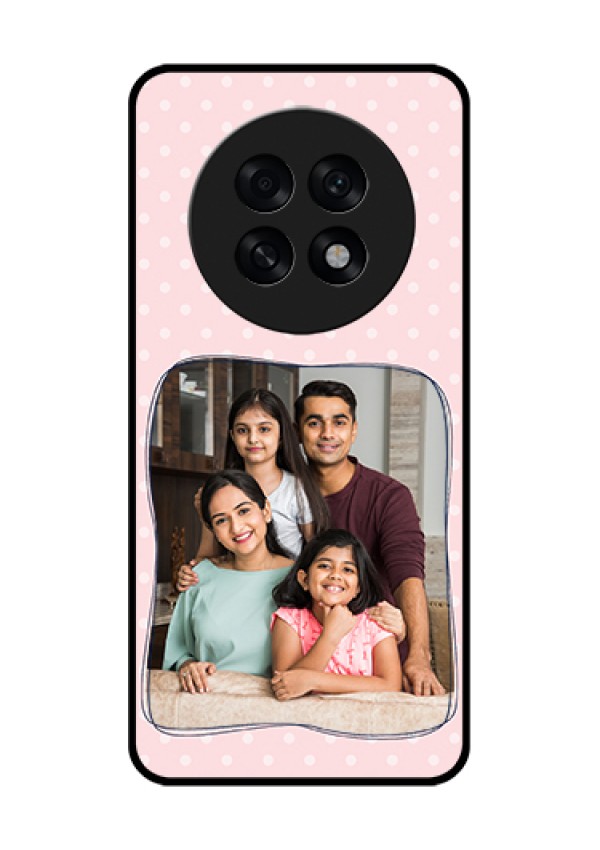 Oppo F31 Pro Plus 5G Custom Glass Phone Case - Family With Dots Design