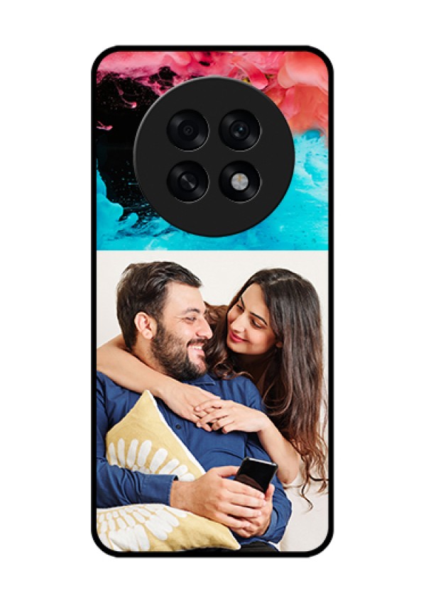 Oppo F31 Pro Plus 5G Custom Glass Phone Case - Quote With Acrylic Painting Design