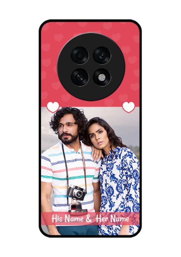 Oppo F31 Pro Plus 5G Custom Glass Phone Case - Simple Love Design