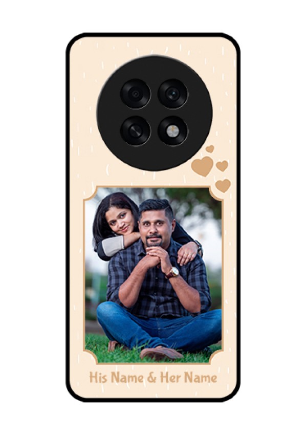 Oppo F31 Pro Plus 5G Custom Glass Phone Case - With Confetti Love Design