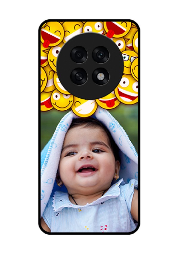 Oppo F31 Pro Plus 5G Custom Glass Phone Case - With Smiley Emoji Design