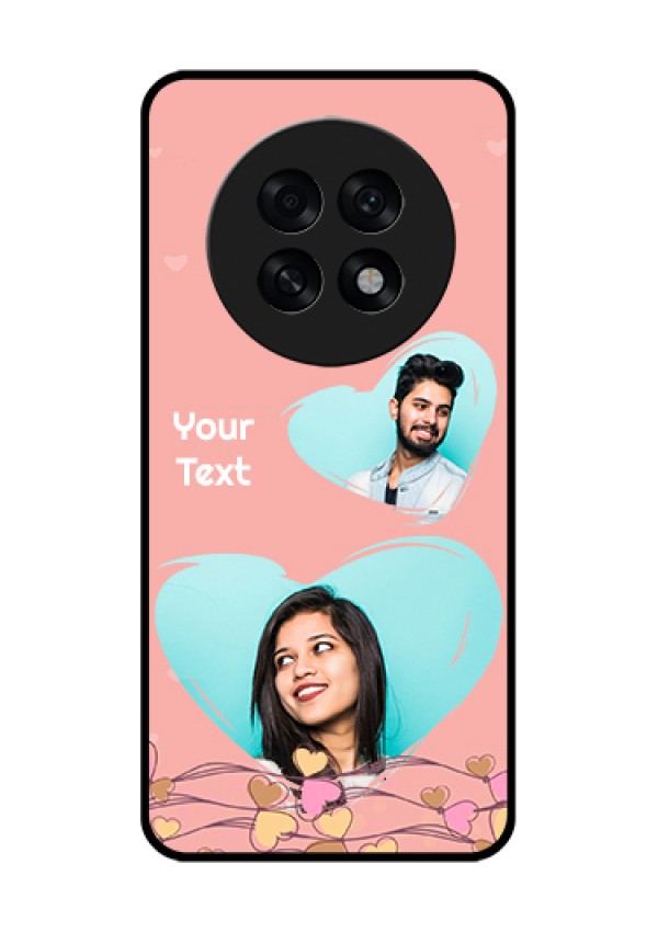 Oppo F31 Pro Plus 5G Custom Glass Phone Case - Love Doodle Design