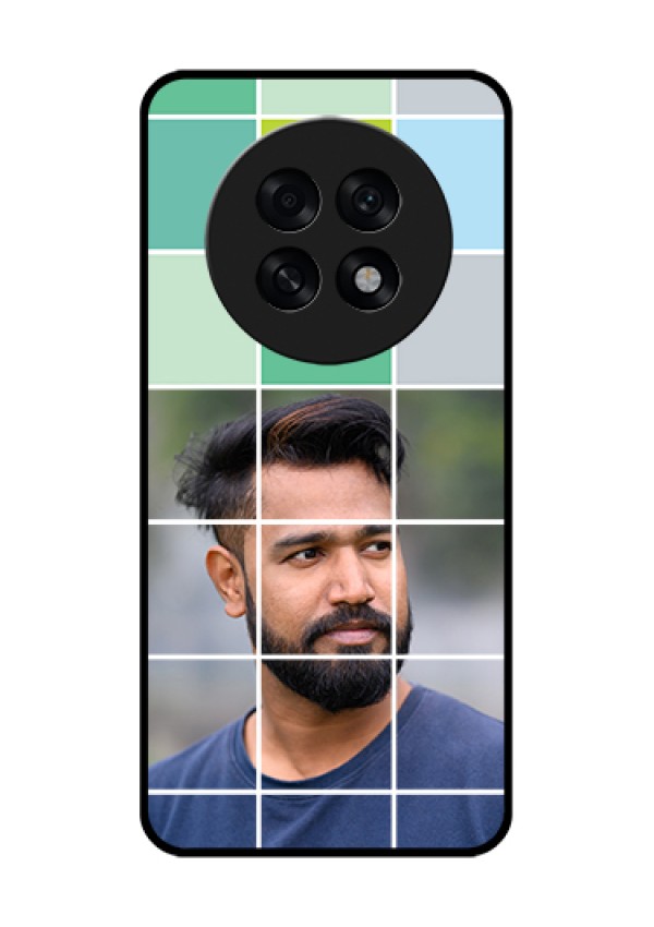 Oppo F31 Pro Plus 5G Custom Glass Phone Case - With White Box Pattern