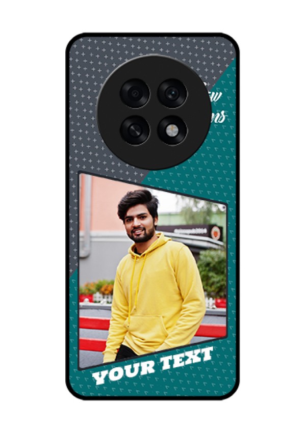 Oppo F31 Pro Plus 5G Custom Glass Phone Case - Background Pattern Design With Quote