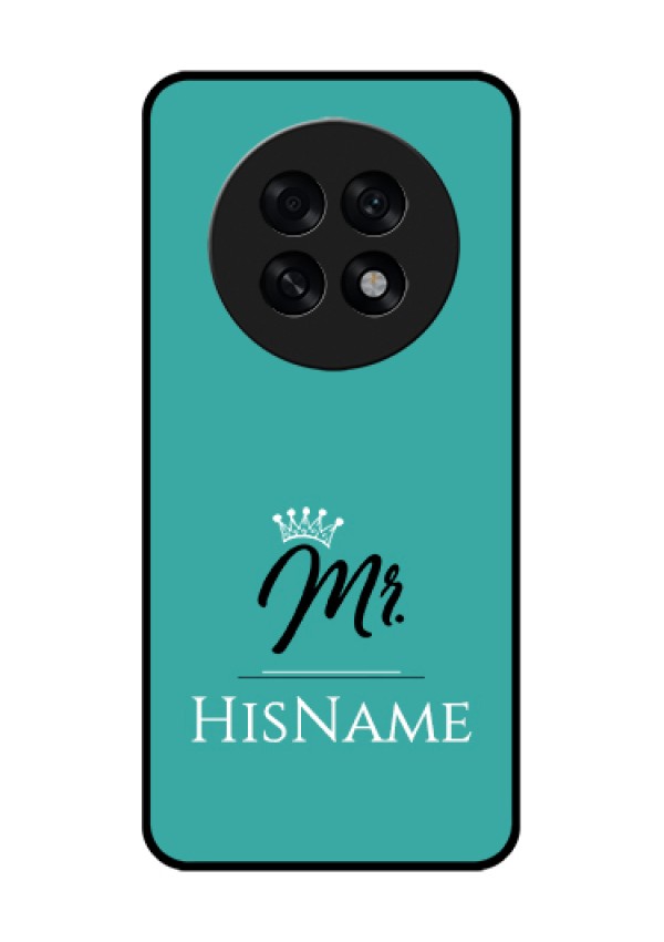 Oppo F31 Pro Plus 5G Custom Glass Phone Case - Mr With Name Design
