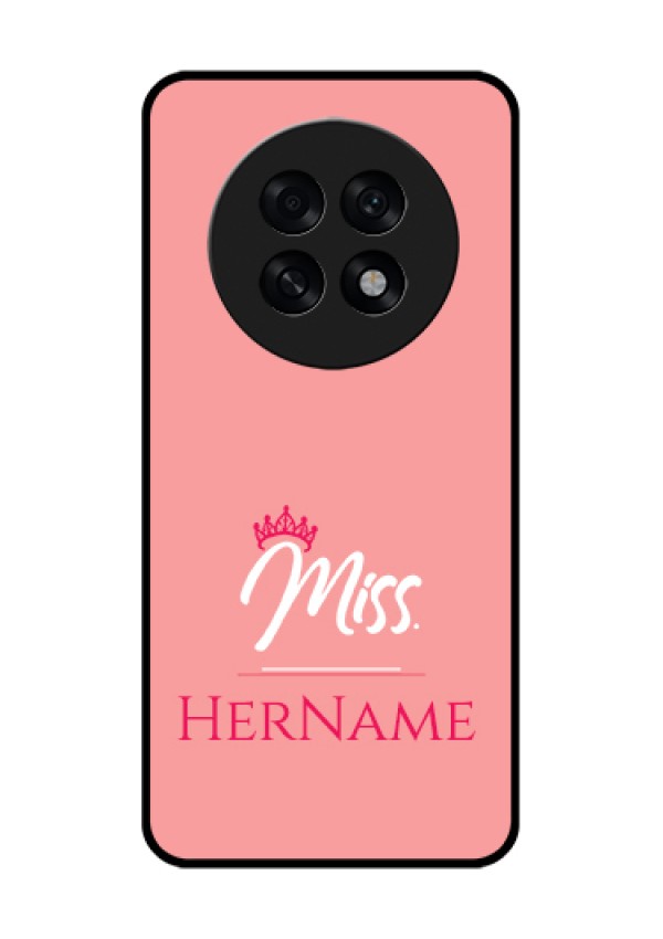 Oppo F31 Pro Plus 5G Custom Glass Phone Case - Mrs With Name Design