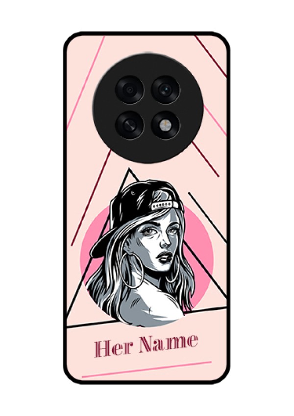 Oppo F31 Pro Plus 5G Custom Glass Phone Case - Rockstar Girl Design