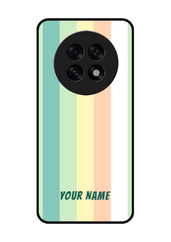 Oppo F31 Pro Plus 5G Custom Glass Phone Case - Multi - Colour Stripes Design
