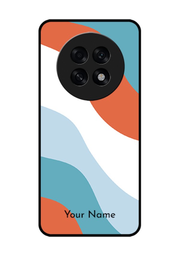 Oppo F31 Pro Plus 5G Custom Glass Phone Case - Coloured Waves Design