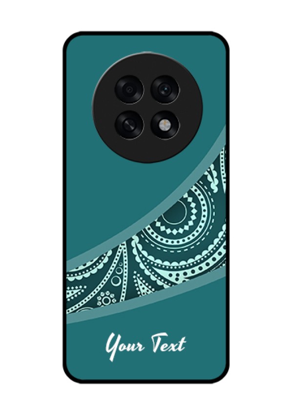 Oppo F31 Pro Plus 5G Custom Glass Phone Case - Semi Visible Floral Design