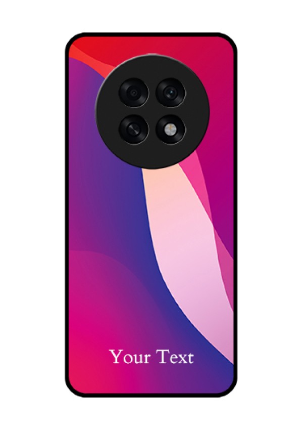 Oppo F31 Pro Plus 5G Custom Glass Phone Case - Digital Abstract Overlap Design