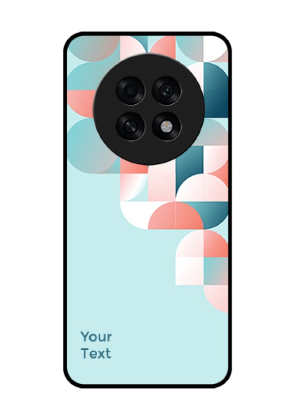 Oppo F31 Pro Plus 5G Custom Glass Phone Case - Stylish Semi - Circle Pattern Design