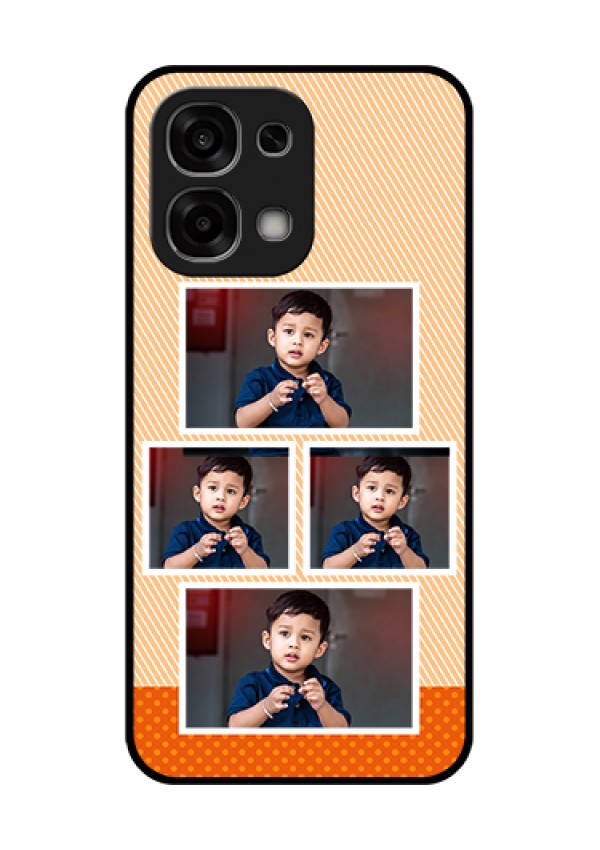 Oppo F33 5G Custom Glass Phone Case - Bulk Photos Upload Design