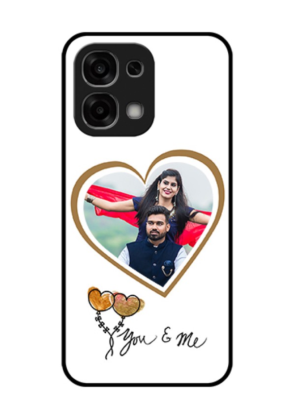 Oppo F33 5G Custom Glass Phone Case - You & Me Design