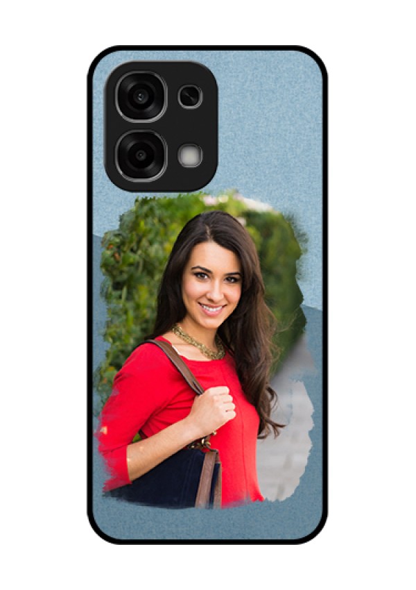 Oppo F33 5G Custom Glass Phone Case - Grunge Line Art Design