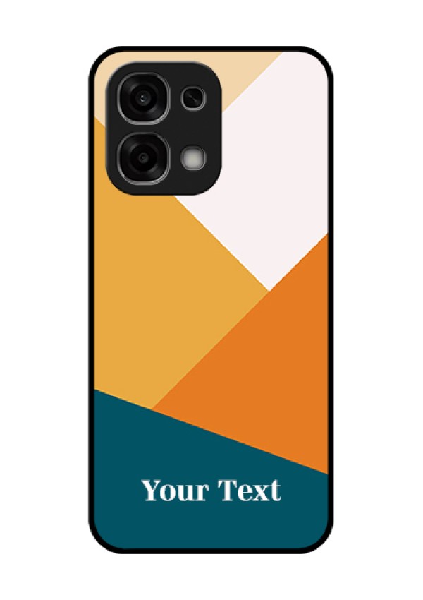Oppo F33 5G Custom Glass Phone Case - Stacked Multi - Colour Design