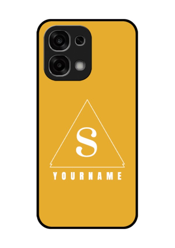 Oppo F33 5G Custom Glass Phone Case - Simple Triangle Design