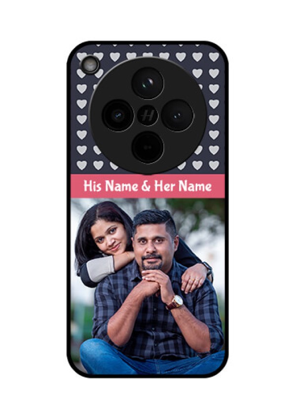 Find X8 5G Custom Glass Phone Case - Love Symbols Design
