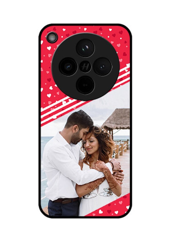 Find X8 5G Custom Glass Phone Case - Valentines Gift Design