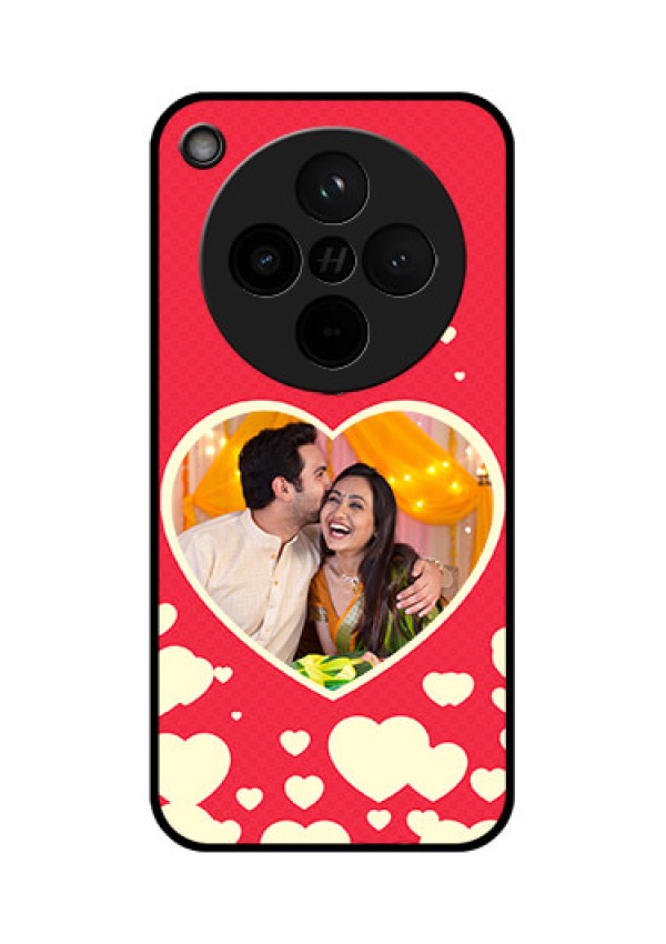 Find X8 5G Custom Glass Phone Case - Love Symbols Phone Cover Design