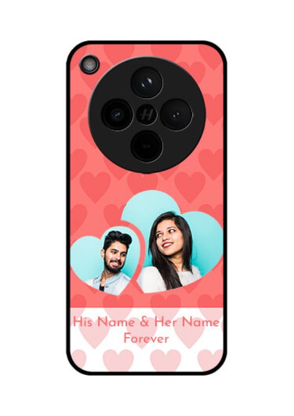 Find X8 5G Custom Glass Phone Case - Couple Pic Upload Design