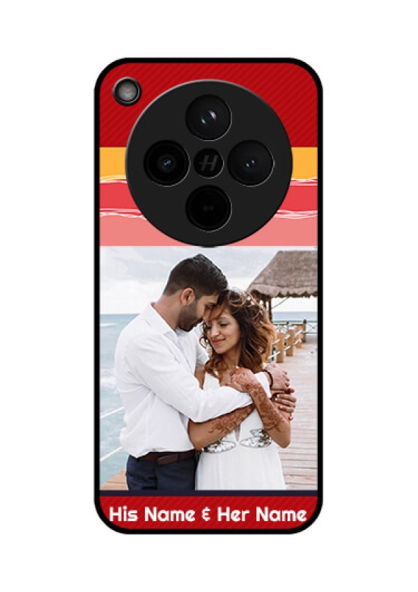 Find X8 5G Custom Glass Phone Case - Colorful Case Design