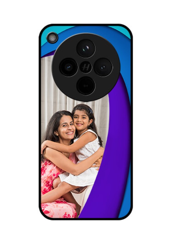 Find X8 5G Custom Glass Phone Case - Simple Pattern Design