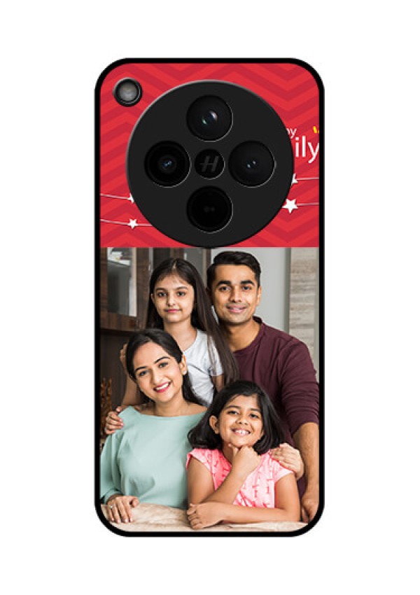 Find X8 5G Custom Glass Phone Case - Happy Family Design