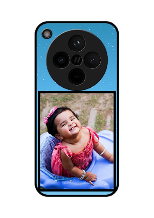 Find X8 5G Custom Glass Phone Case - Wave Pattern Colorful Design